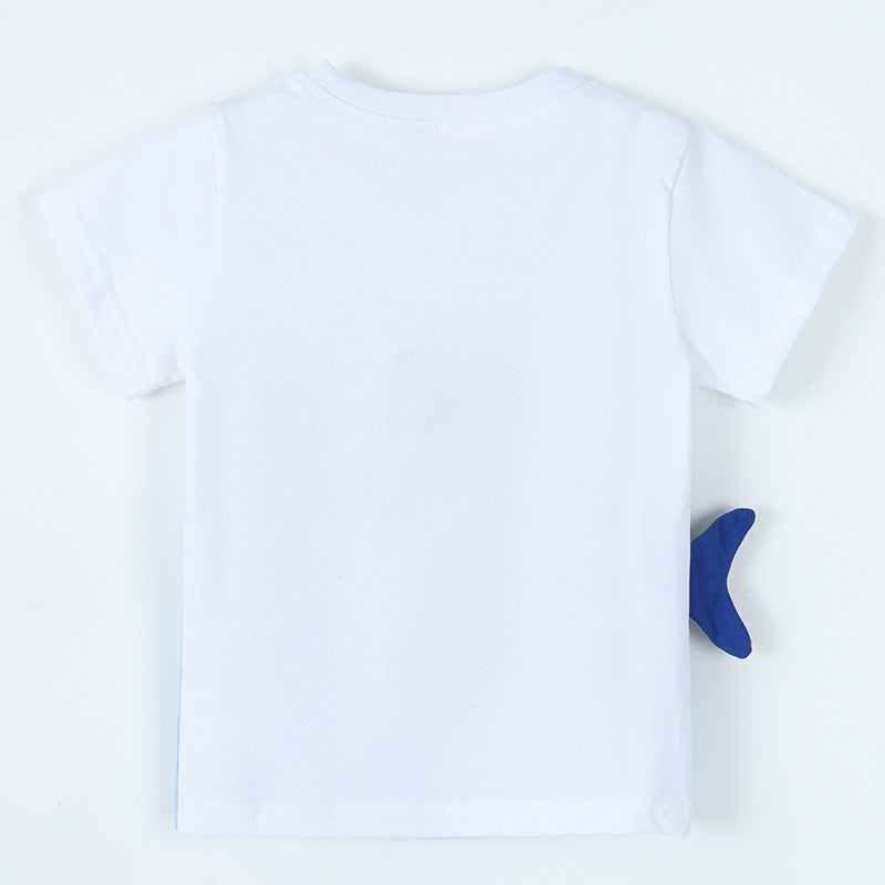 Kids' T-Shirt Round Neck Short Sleeve