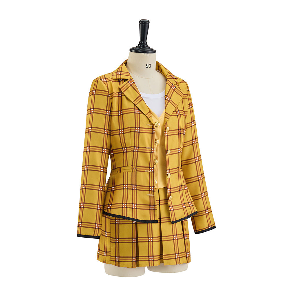 Cher Horowitz ellow checkered suit dress uniform