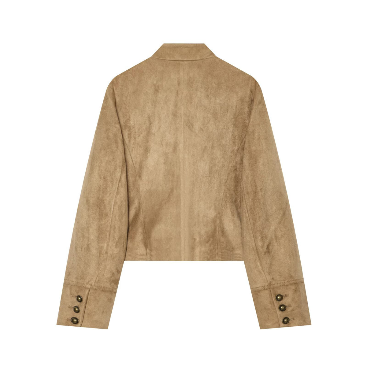Decorative suede textured jacket for women