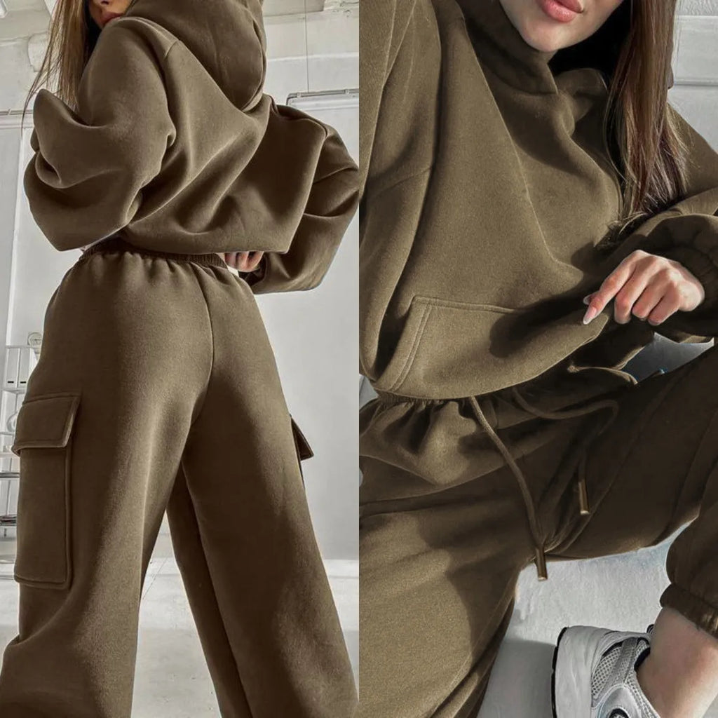 Women Two Pieces Sweatshirts trousers sets