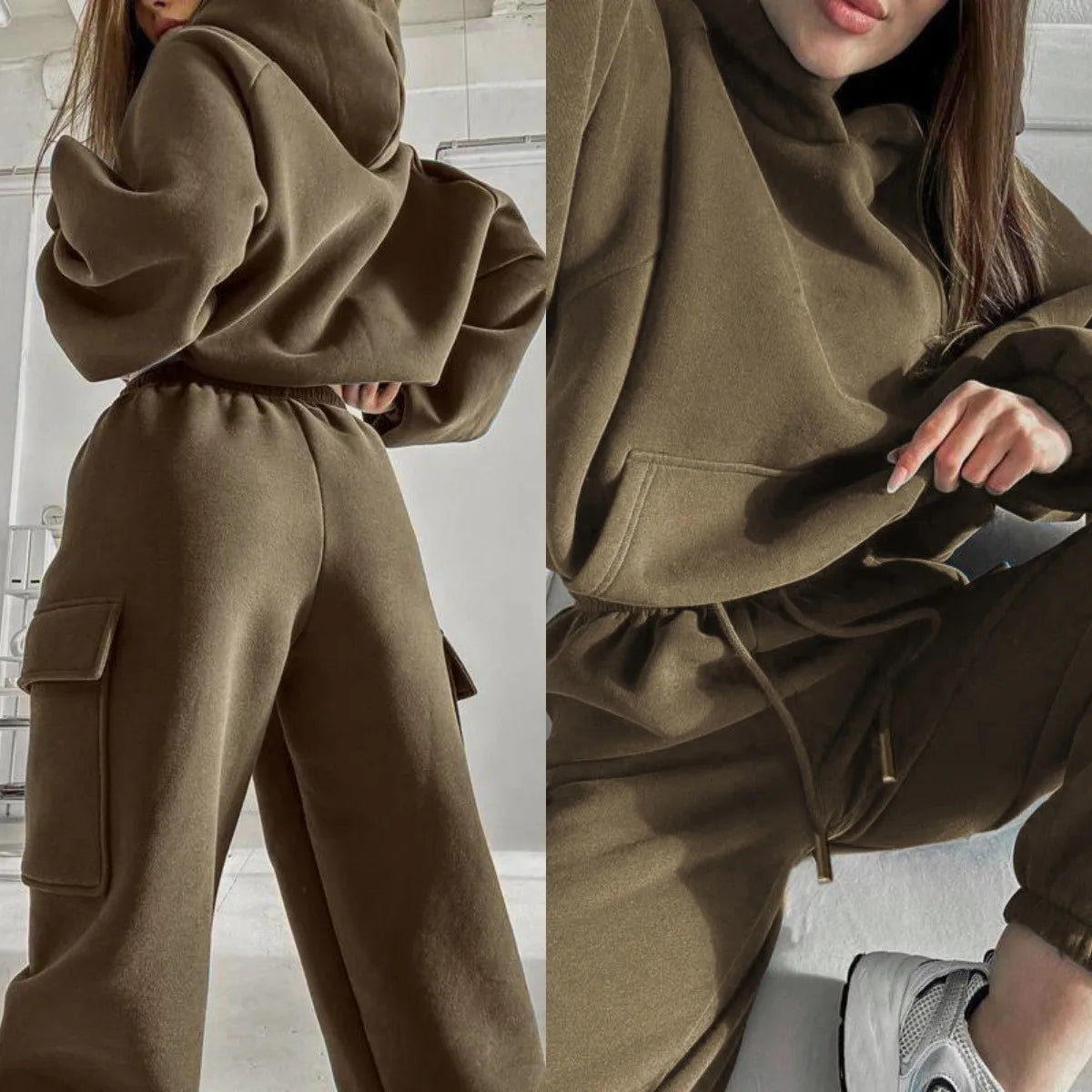 Women Two Pieces Sweatshirts trousers sets