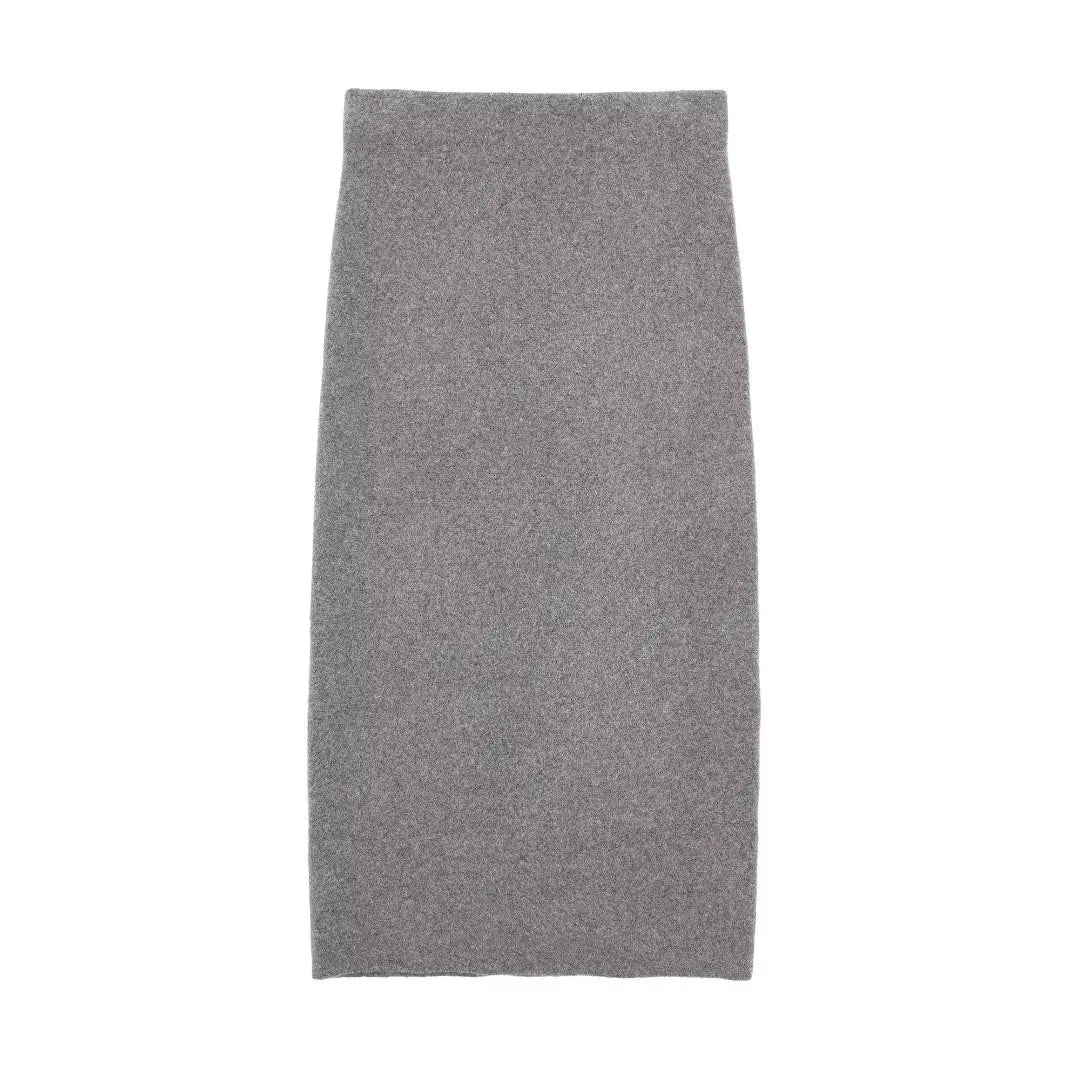 Women Knit Midi Skirt Sets For Women 2 Pieces Knit Cardigan Coats Women Suits