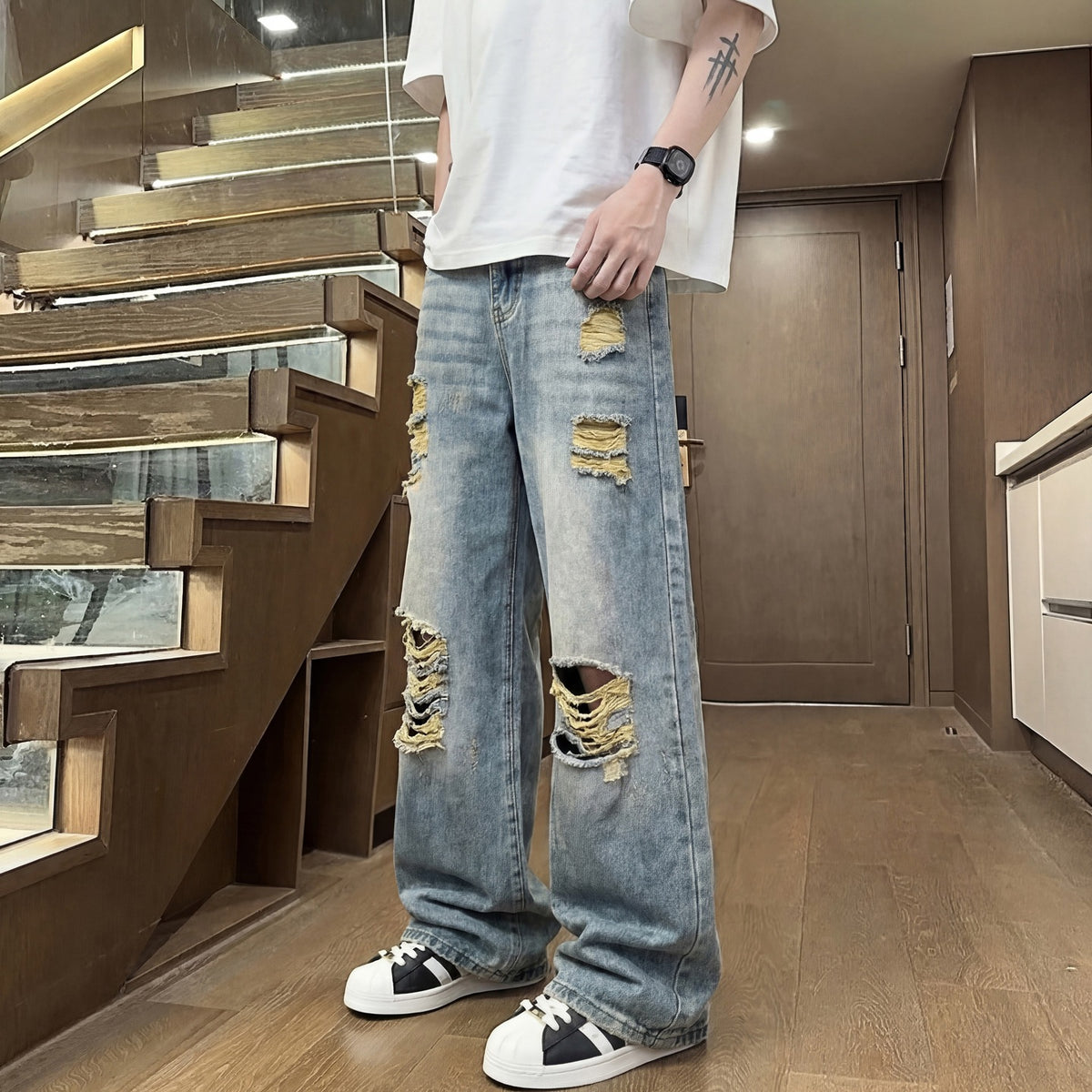 Ripped jeans for men