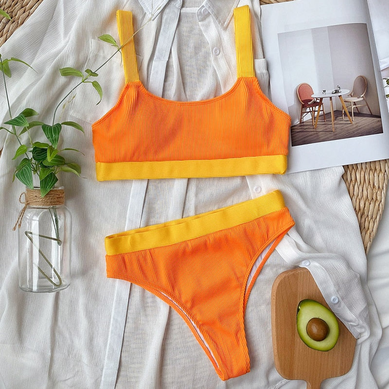 High Waist Bikinis Swimsuits