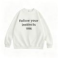 Letter Print Long Sleeve Crew Neck