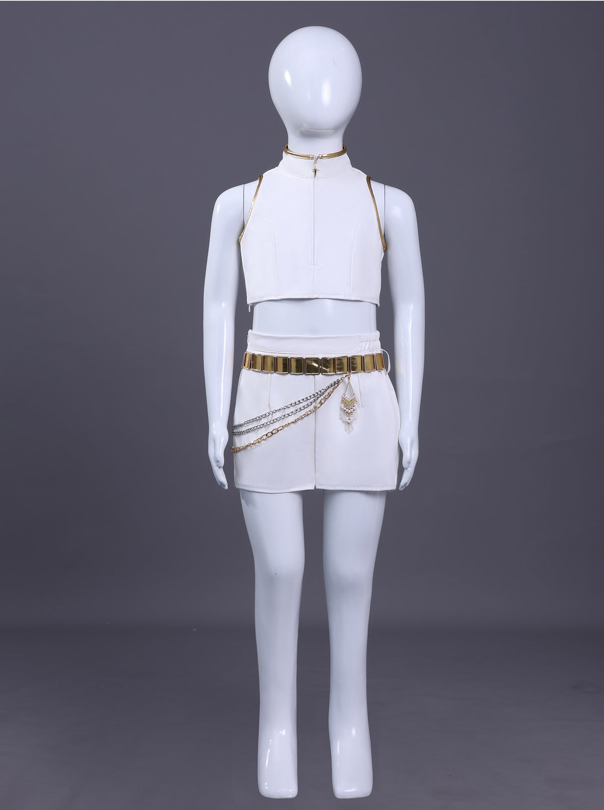 Mira Rumizoi White Leather, Movie Song Server Cosplay