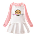Cartoon hoodie girl dress