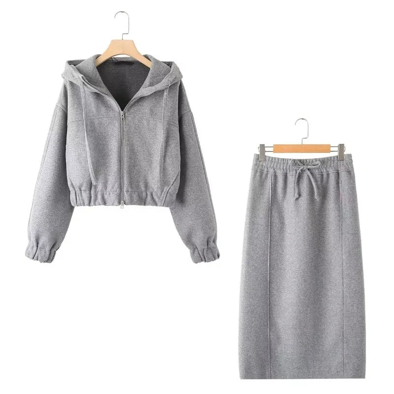 Women's Suit Skirts for Women Elegant Suits Long Skirt  Top Set