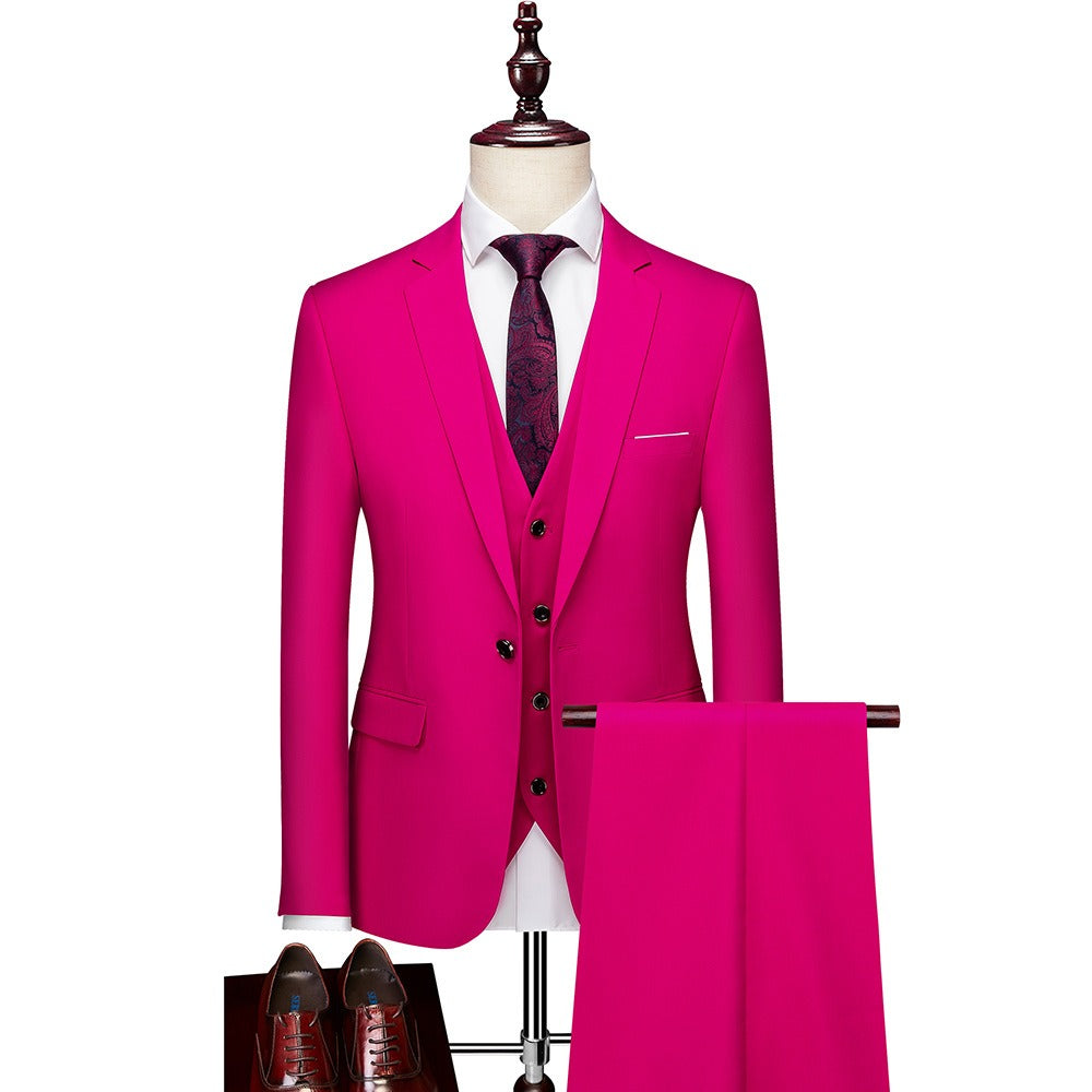 3 piece men's wedding suits Blazer+ pants + vest