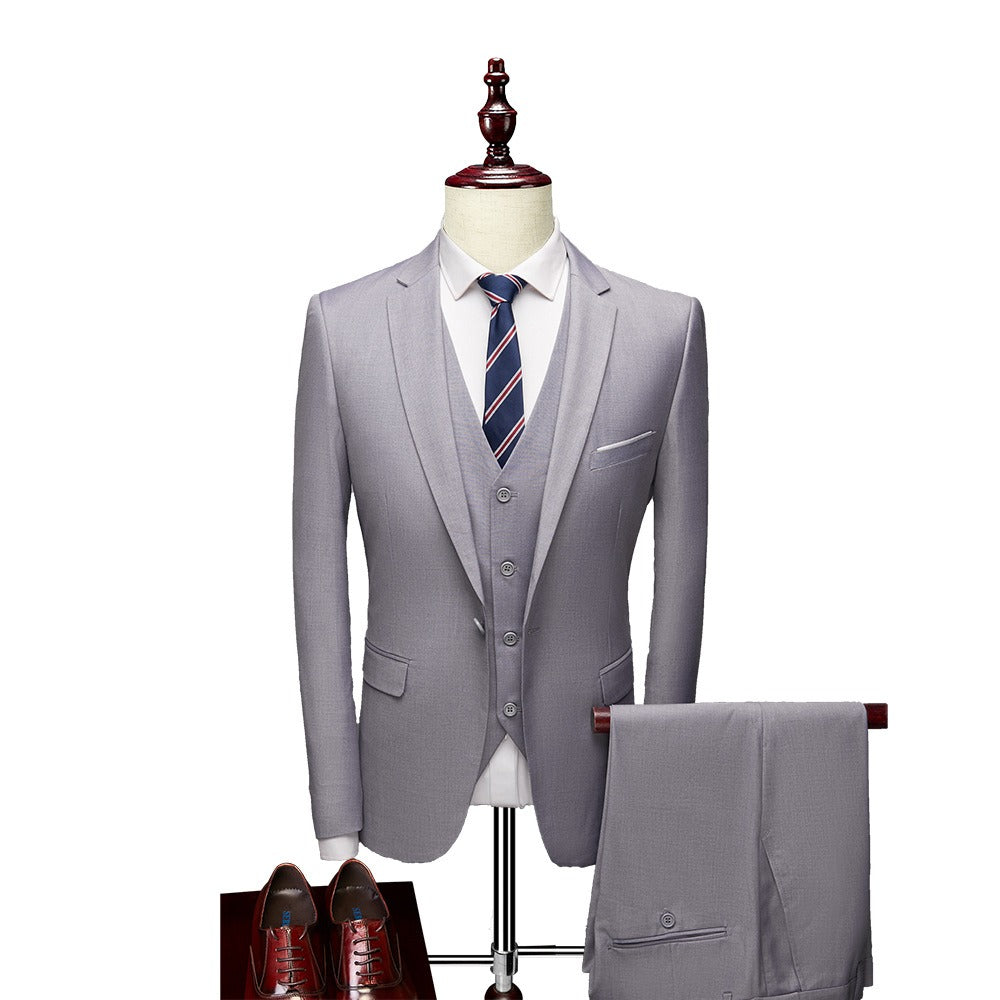 3 piece men's wedding suits Blazer+ pants + vest