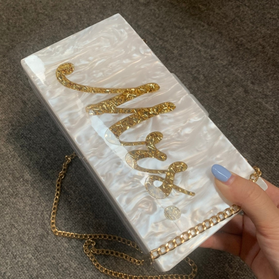 Mrs Letter Evening Bags, Bridal Clutches Bag