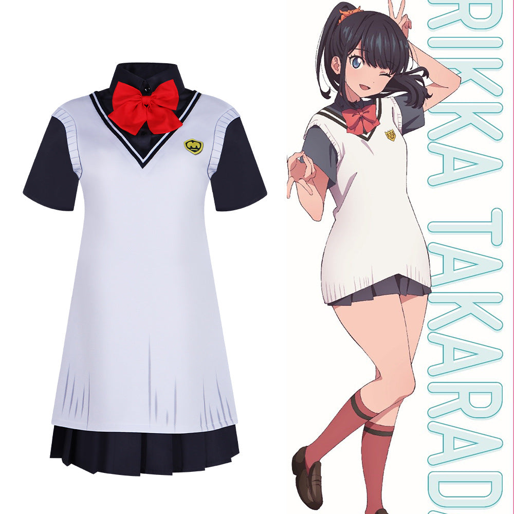 Electric Superhero Gridman Cosplay Costume Kitami Rikka Anime