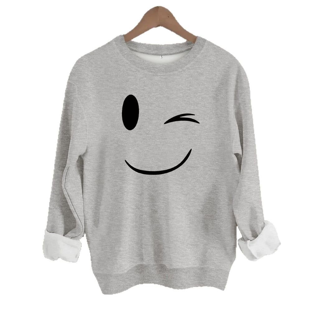 Loose velvet sweatshirt
