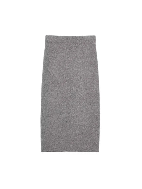 Women Knit Midi Skirt Sets For Women 2 Pieces Knit Cardigan Coats Women Suits