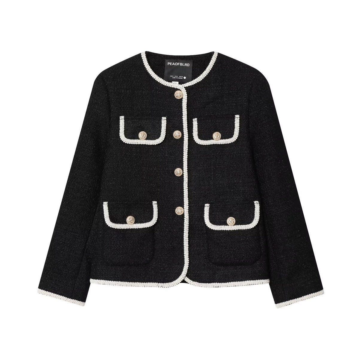 decoration pocket baseball jacket for women