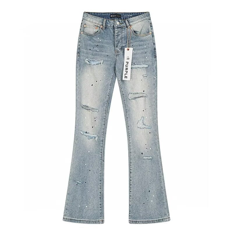 Flare Stretch Denim High Waist Zipper Jeans