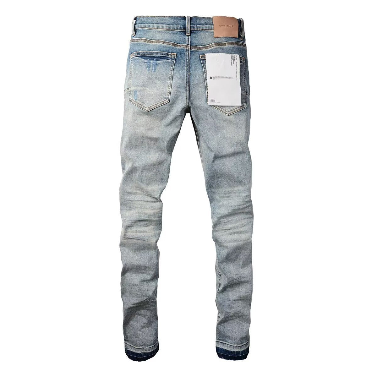 Men's  Distressed Stretch Denim Skinny Jeans