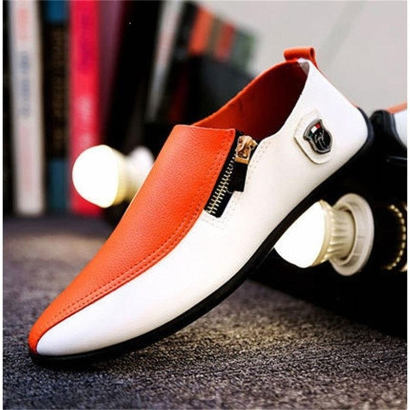 Men Loafers Soft Casual Shoes Men Flats Leather