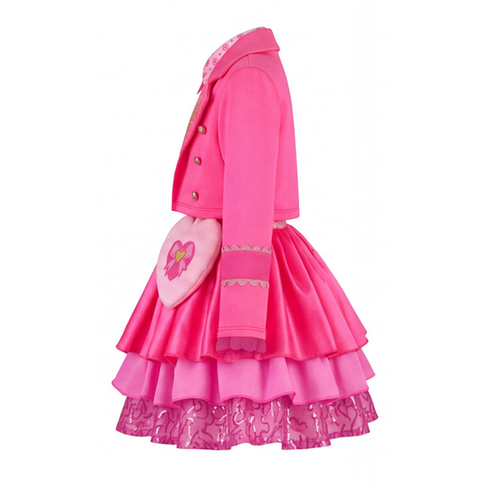 New Descendants Chami Cosplay Costume Pink Halloween Children's Dress Set
