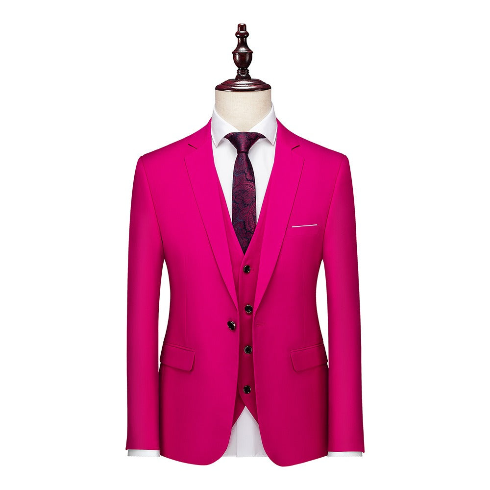 3 piece men's wedding suits Blazer+ pants + vest