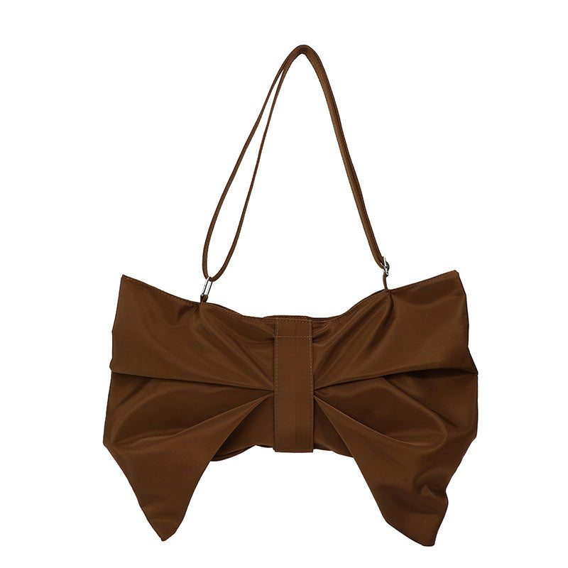 Oversized Bow Tote Bag | Soft Nylon Crossbody