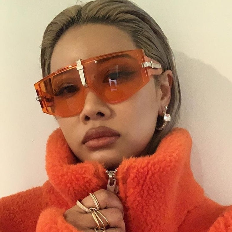 Oversized UV400 Shield Sunglasses | Unisex Statement Frames