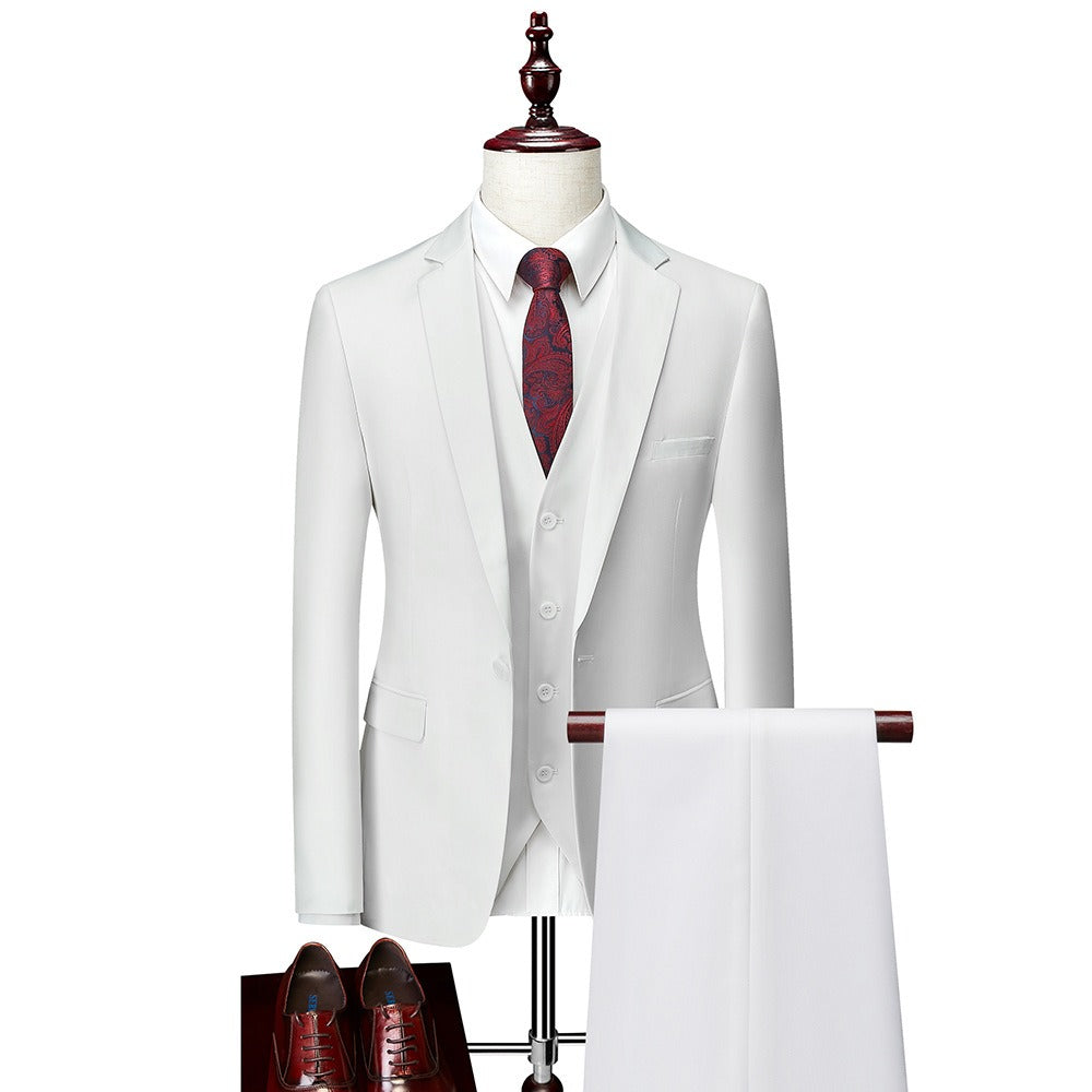 3 piece men's wedding suits Blazer+ pants + vest