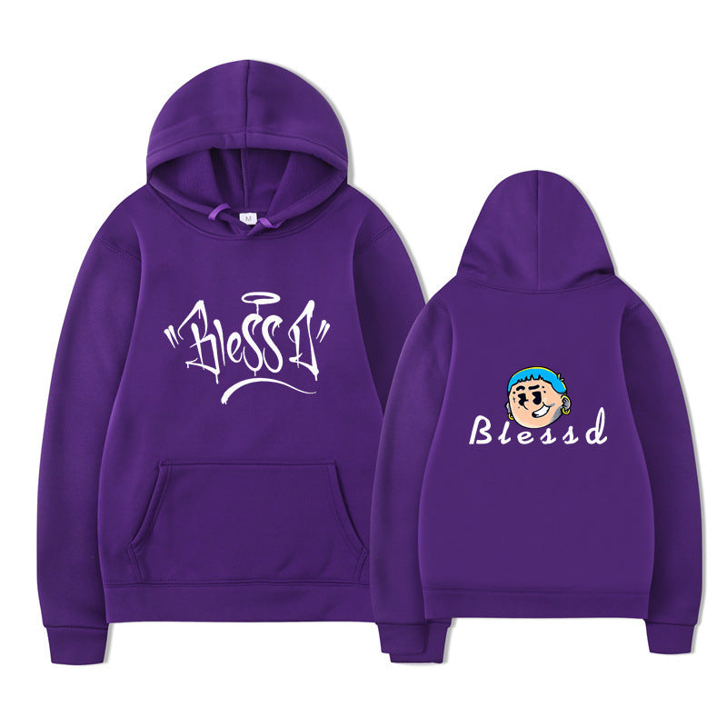 Blessd  Logo Pullover Hoodies Sweatshirt