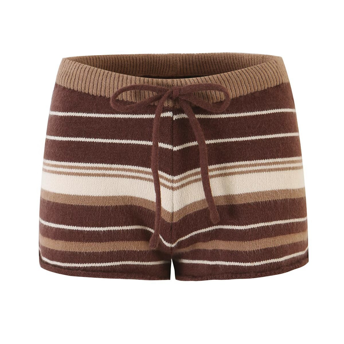 Striped Knit Zip-Up Cardigan &amp