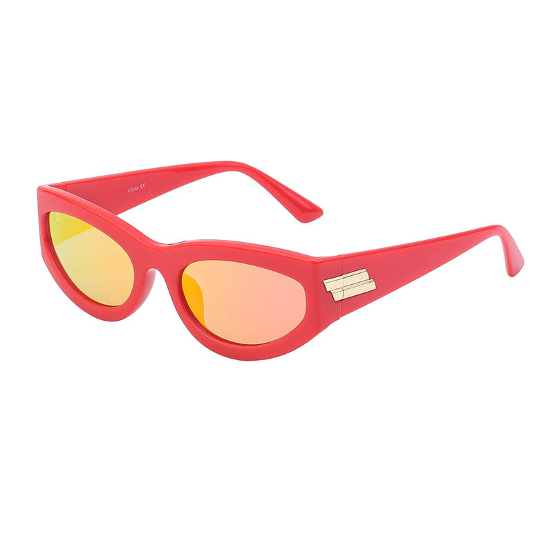Punk Style Small Box Sunglasses for Men , Sports Cycling Sunglasses for Women