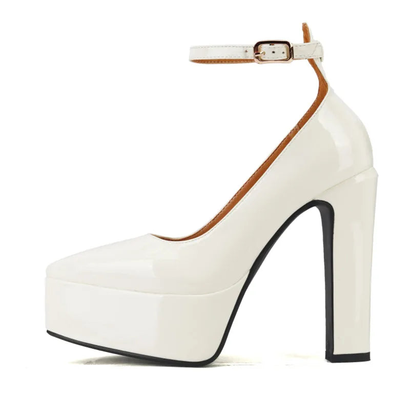 Sexy High Heels Patent Leather Shoes