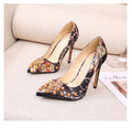 High Heels Plus Size Rhinestone Stiletto Rivets Women's Shoes