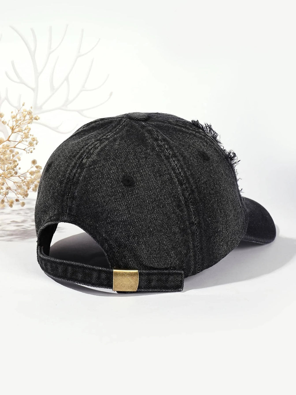 Washed Distressed Cap Plain women Men Dad Caps