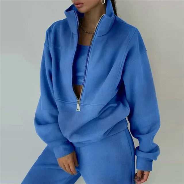 2 PCS Sets Sweatshirts Pullover Hoodies Pants Suit Home Sweatpants Trousers Outfits NEW