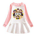 Cartoon hoodie girl dress
