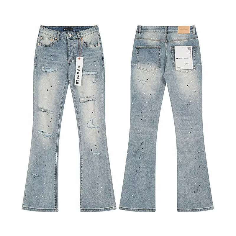 Flare Stretch Denim High Waist Zipper Jeans
