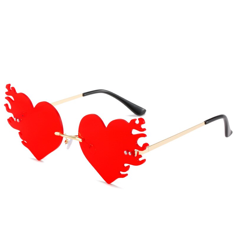 Designer Vintage Love Heart Sun Glasses