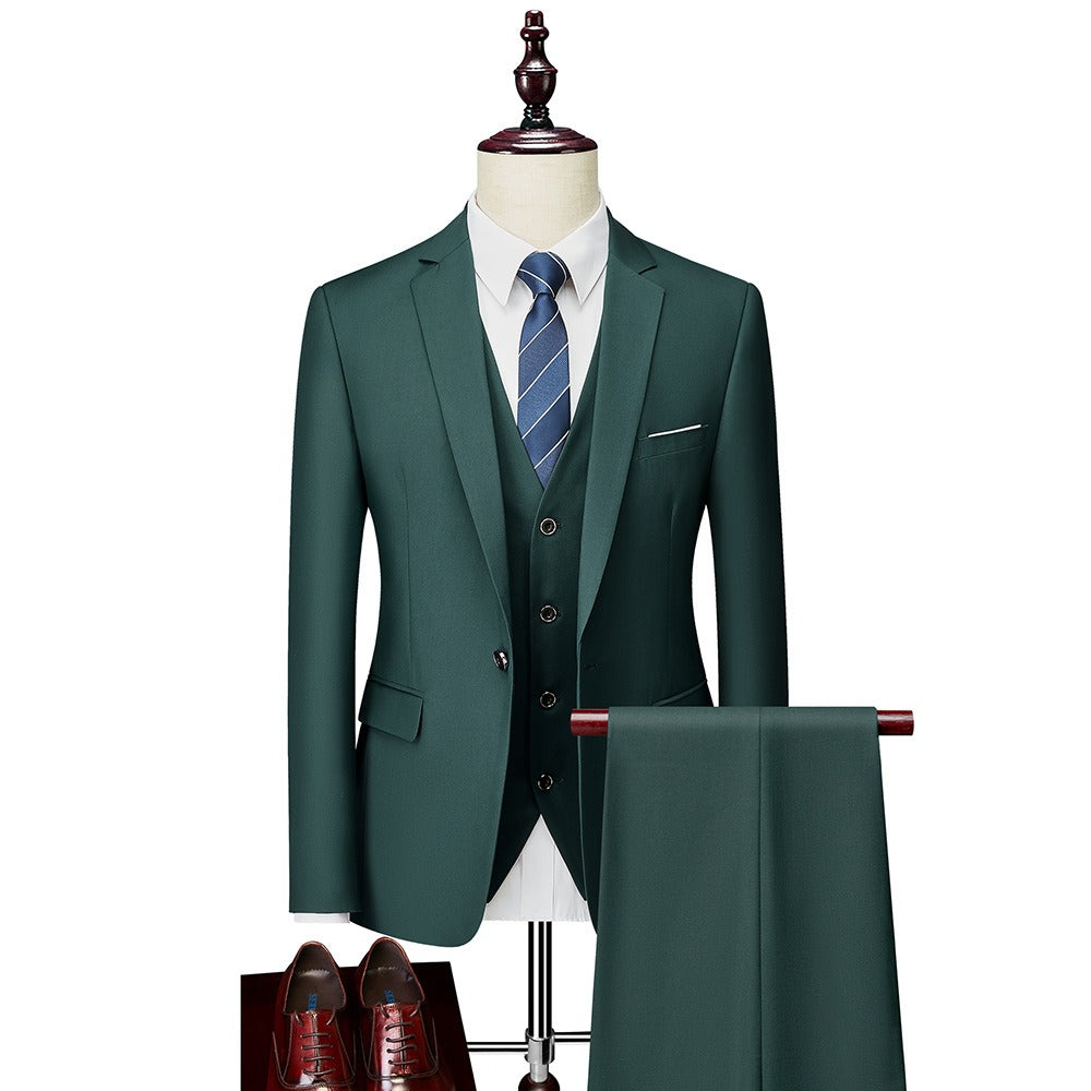 3 piece men's wedding suits Blazer+ pants + vest