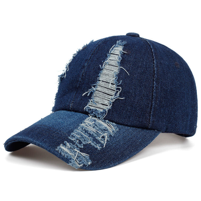 Washed Distressed Cap Plain women Men Dad Caps