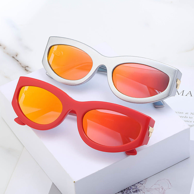 Punk Style Small Box Sunglasses for Men , Sports Cycling Sunglasses for Women