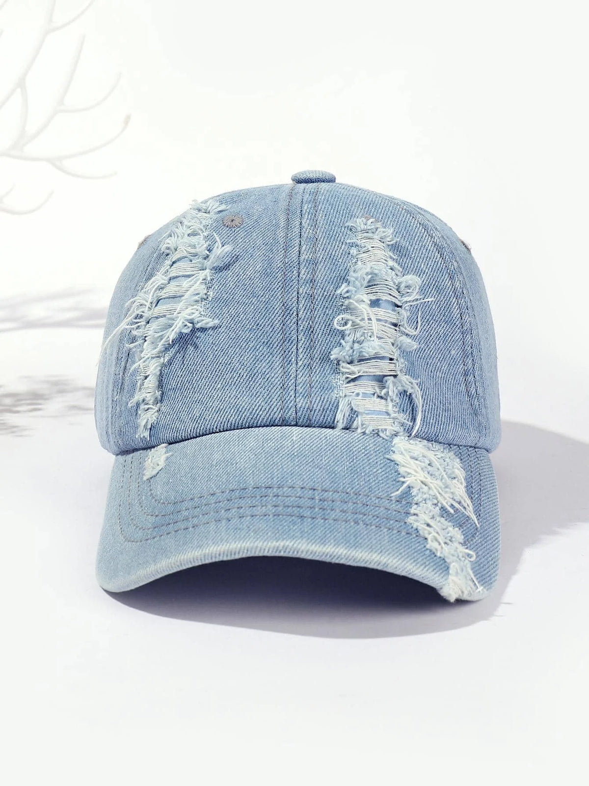 Washed Distressed Cap Plain women Men Dad Caps