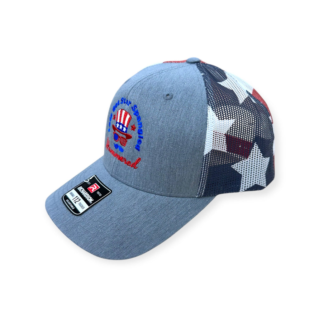 Star Spangled Hammered Embroidery Hat - Different Styles