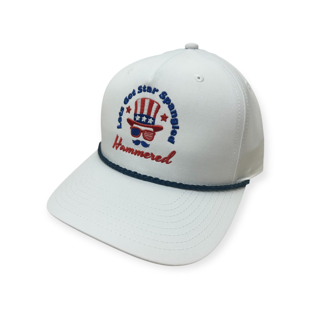 Star Spangled Hammered Embroidery Hat - Different Styles