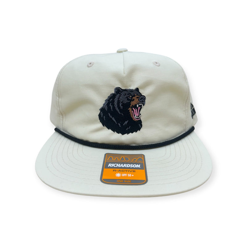 Black Bear Hat - Vintage Rope Snapback