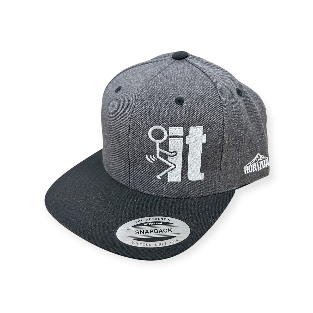 F*ck It Stick Figure Embroidery Hat - YP Classics 6089M Flat Bill