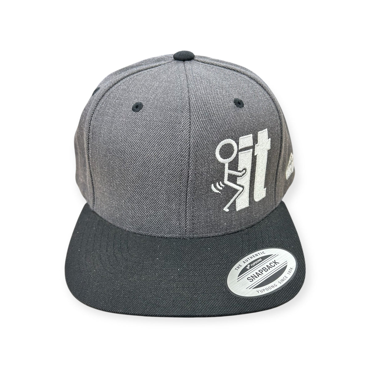 F*ck It Stick Figure Embroidery Hat - YP Classics 6089M Flat Bill