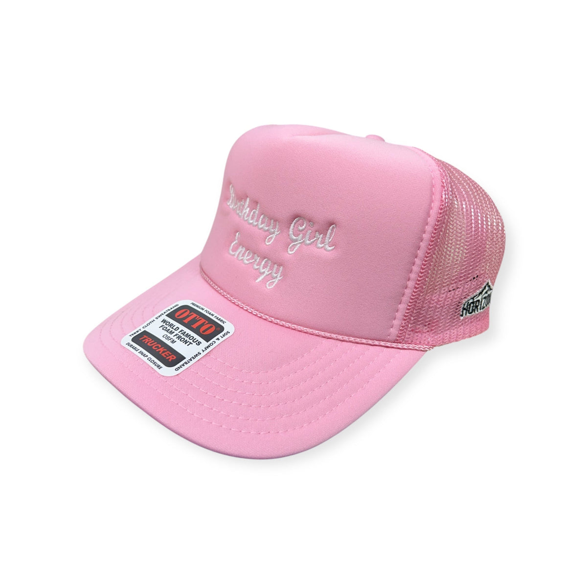 Birthday Girl Energy Embroidery Hat - Foam Trucker Hat