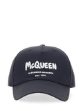 ALEXANDER MCQUEEN Graffiti Logo Hard Visor Hat
