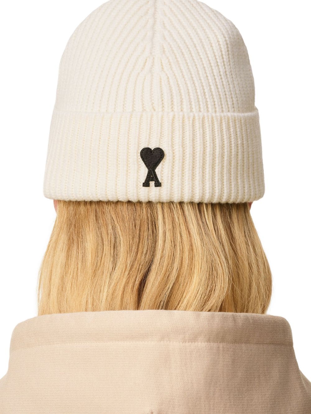 AMI PARIS Wool Beanie for Men - FW25 Collection