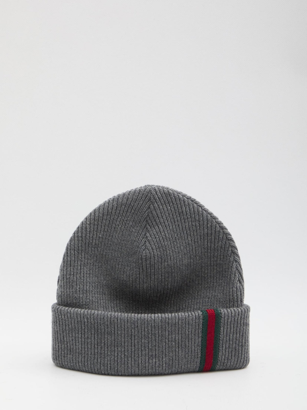 GUCCI Web Detail Wool Beanie for Men